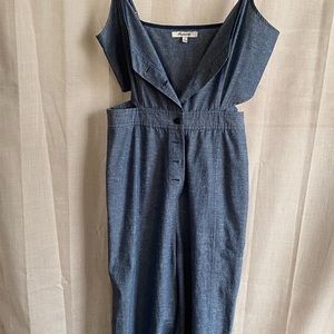 Madewell Denim cut out jumpsuit